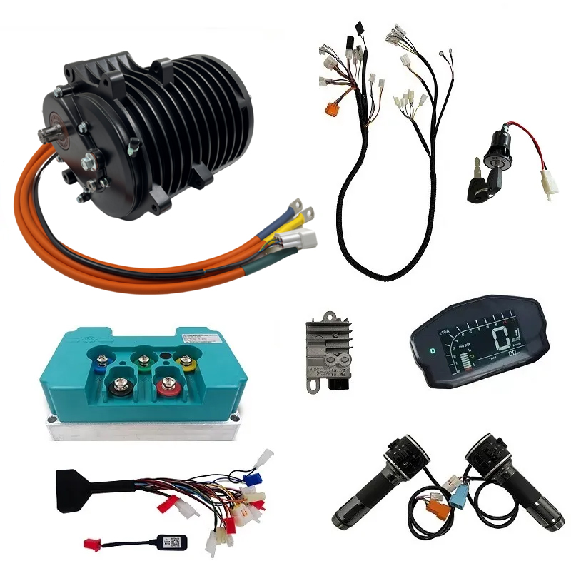 Motorcycle Gear On Sale - QSMOTOR 138-C V3 3000W แรงบิดสูงกลางรถไฟภายในเกียร์ Fardrive