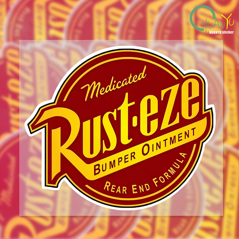 Motorcycle Gear Up - Creative RUSTEZE รถสติกเกอร์อุปกรณ์เสริมไวนิล PVC 15*13 ซม.รถจักรยานยนต์กันน้ํากระจกรถหน้าต่างรถจัดแต่งทรงผม