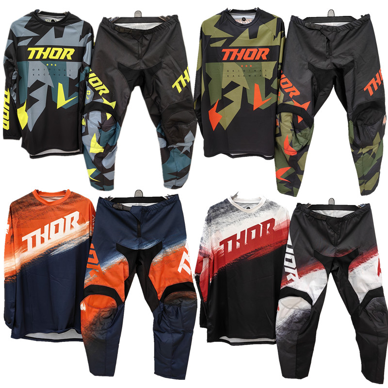 Motorcycle Gear On Sale - ชุดกีฬาขี่มอเตอร์ไซค์แบบออฟโรด รุ่น Launchmode Futura สีดำ/แดง ปี