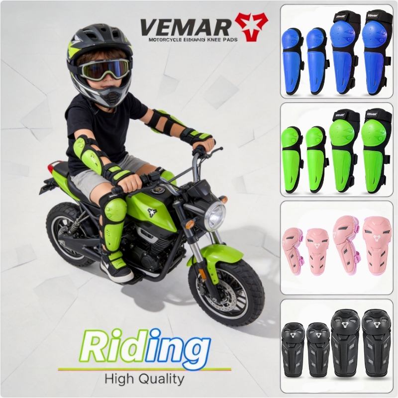 Motorcycle Gear Sale - ชุดสนับเข่าและสนับศอก VEMAR สำหรับเด็ก ขี่มอเตอร์ไซค์ ทนทาน สำหรับเด็กและเยาวชน