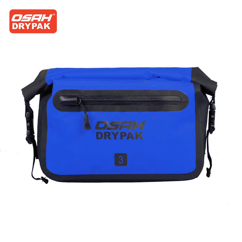 Motorcycle Gear Blue - OSAH 3L สีฟ้ารถจักรยานยนต์กระเป๋ามัลติฟังก์ชั่กลางแจ้งกันน้ําเอวกระเป๋าชายหาดเดินป่าท่องเที่ยวตั้งแคมป์ชุดเครื่องมือ Ridng Gears กระเป๋า
