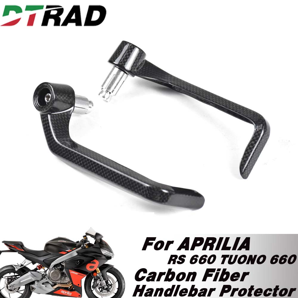 Motorcycle Gear And Accessories - การ์ดแฮนด์มือเบรกและคลัตช์ คาร์บอนไฟเบอร์ สำหรับรถมอเตอร์ไซค์ APRILIA RS 660