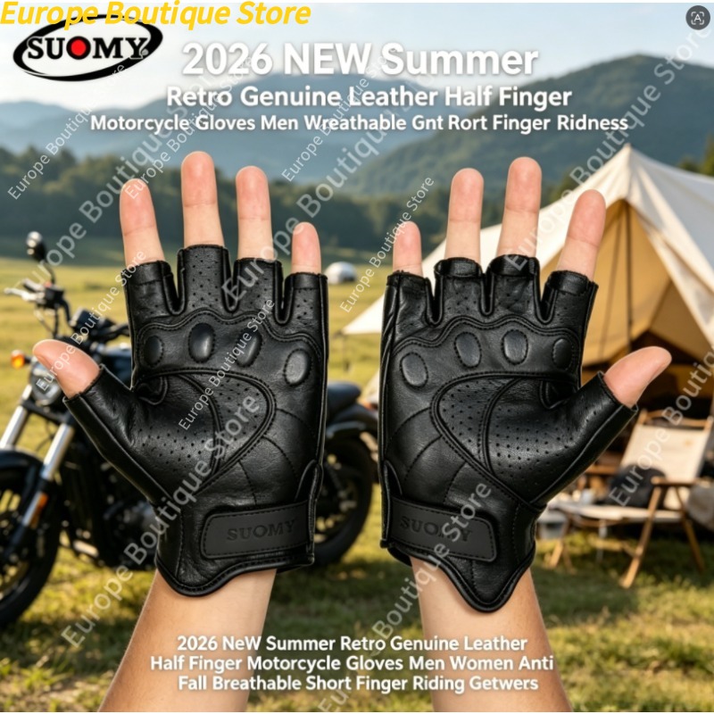 ถุงมือมอเตอร์ไซค์แบบครึ่งนิ้วส - Motorcycle Gear Gloves บทวิจารณ์และราคา