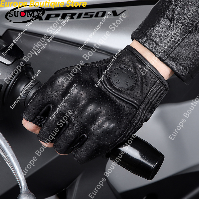 ถุงมือมอเตอร์ไซค์แบบครึ่งนิ้วส - Motorcycle Gear Gloves บทวิจารณ์และราคา