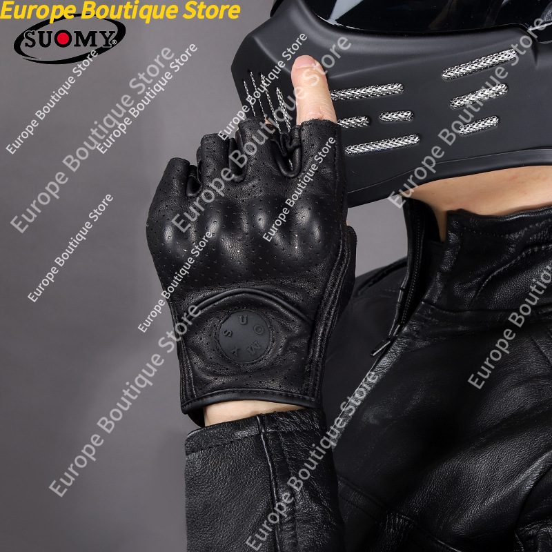 ถุงมือมอเตอร์ไซค์แบบครึ่งนิ้วส - Motorcycle Gear Gloves บทวิจารณ์และราคา
