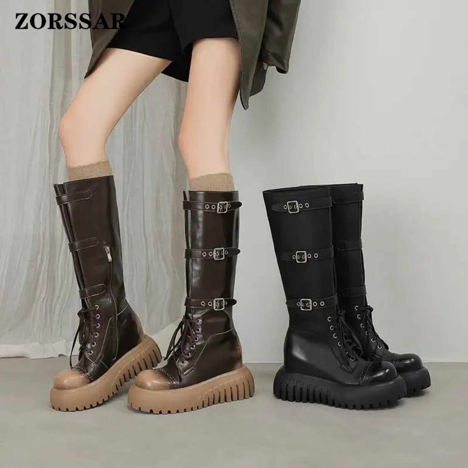 รองเท้าบูทสูงถึงต้นขาแบบพื้นเร - Riding Boot Short บทวิจารณ์และราคา
