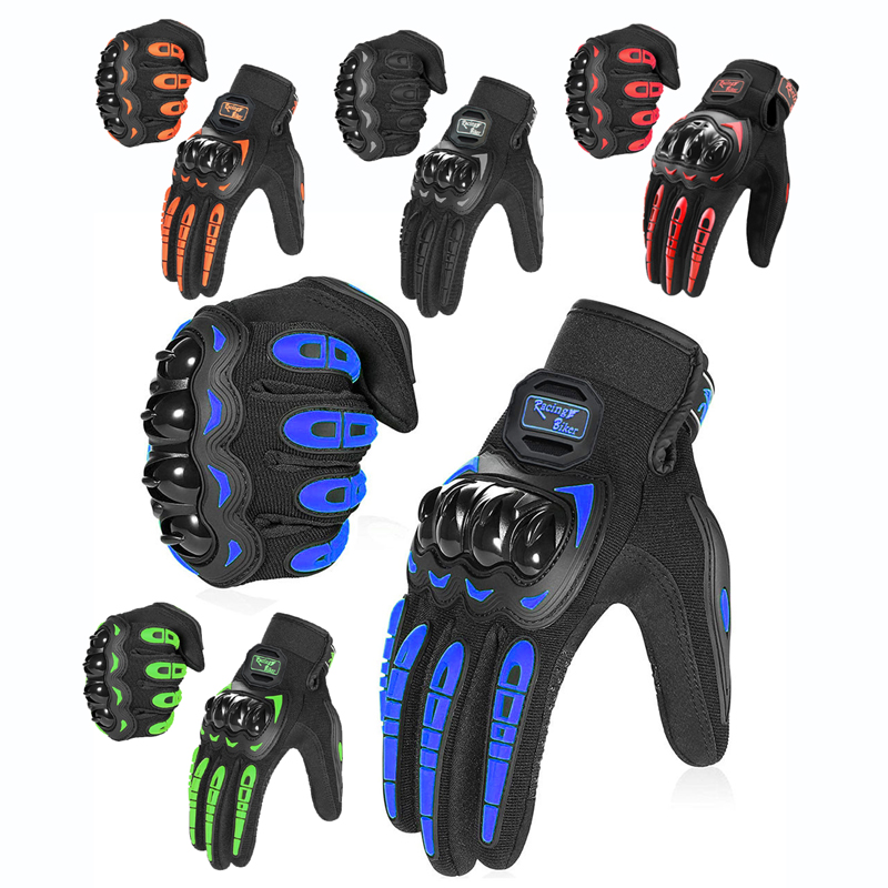 ถุงมือแข่งรถมอเตอร์ไซค์ฤดูร้อน - Motorcycle Gear Blue บทวิจารณ์และราคา