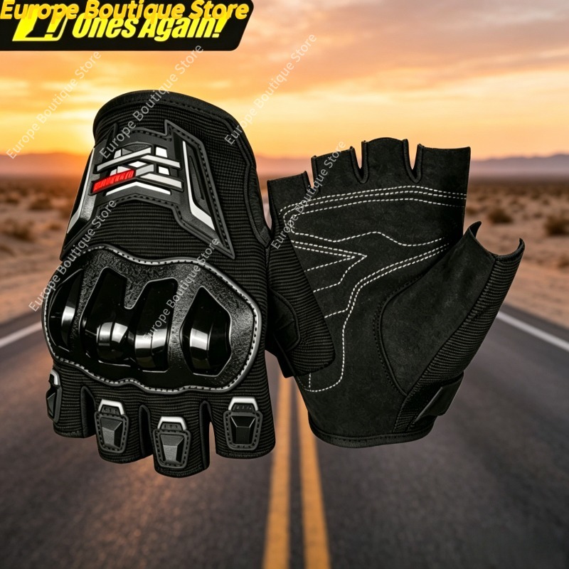 ถุงมือมอเตอร์ไซค์แบบครึ่งนิ้วร - Motorcycle Gear Gloves บทวิจารณ์และราคา