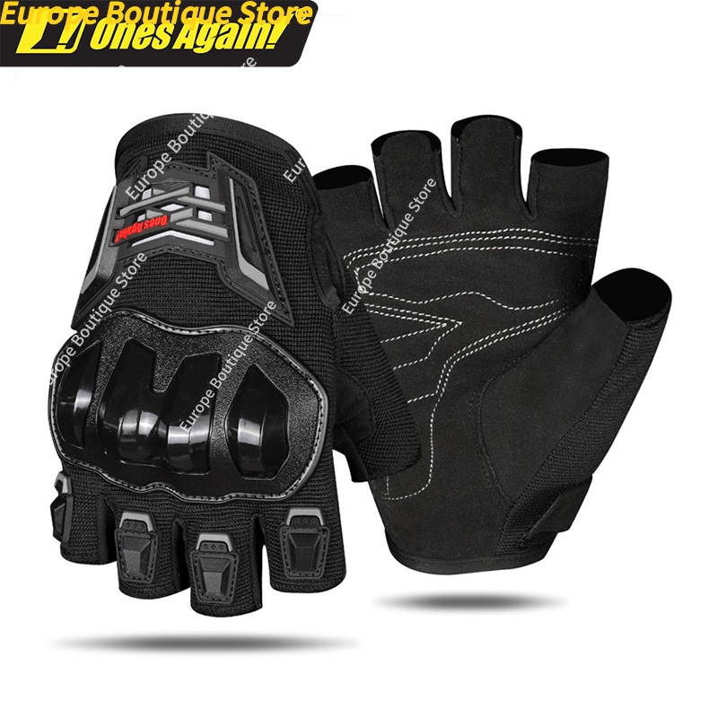 ถุงมือมอเตอร์ไซค์แบบครึ่งนิ้วร - Motorcycle Gear Gloves บทวิจารณ์และราคา