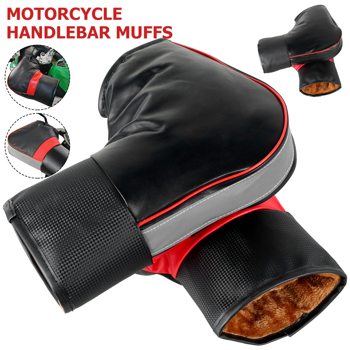 ที่ครอบแฮนด์มอเตอร์ไซค์1คู่ถุง - Motorcycle Gear Gloves บทวิจารณ์และราคา