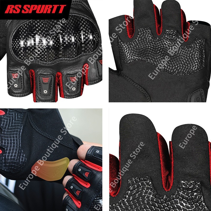ถุงมือมอเตอร์ไซค์แบบเปิดนิ้วคร - Motorcycle Gear Gloves บทวิจารณ์และราคา