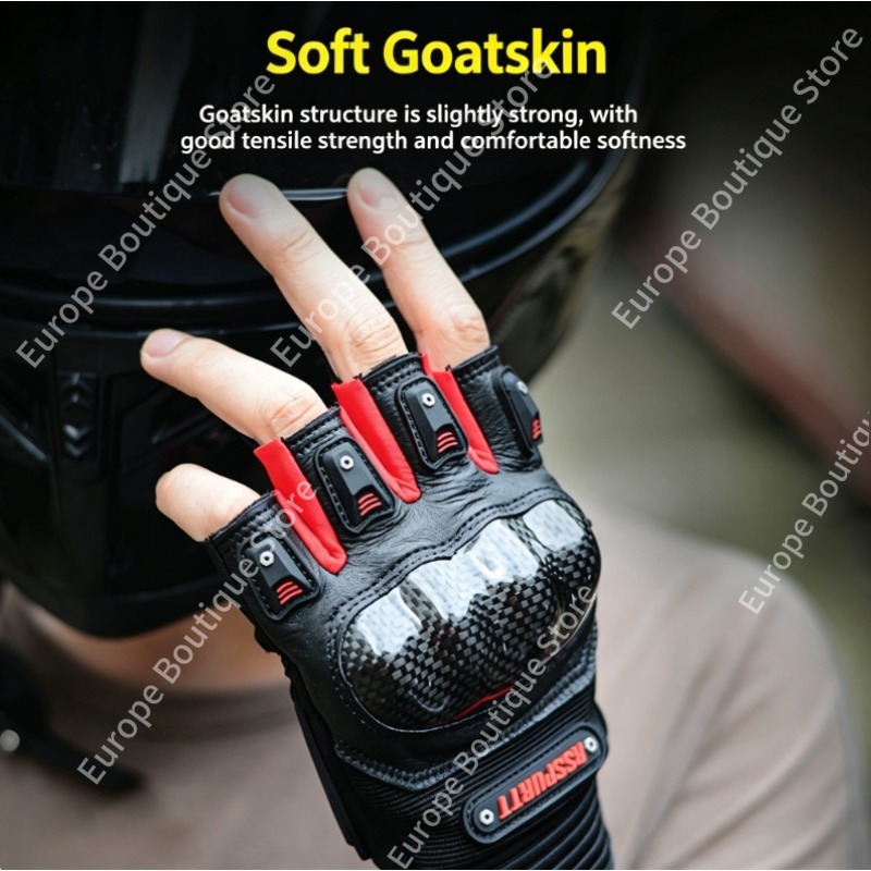 ถุงมือมอเตอร์ไซค์แบบเปิดนิ้วคร - Motorcycle Gear Gloves บทวิจารณ์และราคา