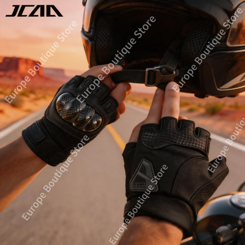 ถุงมือครึ่งนิ้วคาร์บอนไฟเบอร์ร - Motorcycle Gear Gloves บทวิจารณ์และราคา