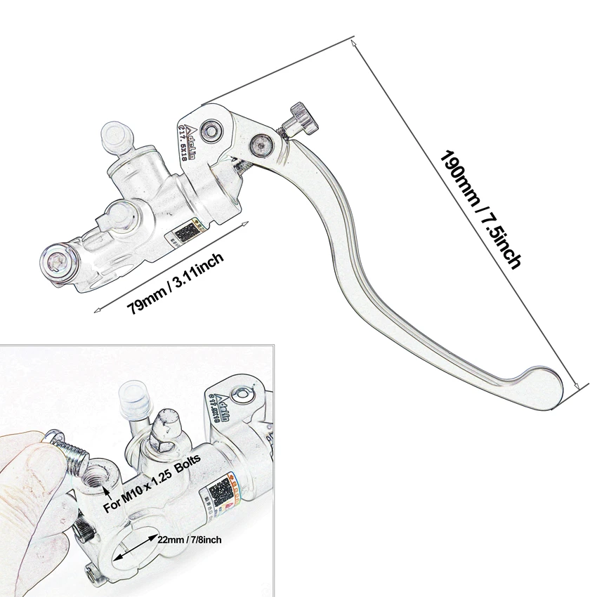 อะเดลิน ซิลเวอร์ 14 มม. 15 มม. - Motorcycle Gear And Accessories บทวิจารณ์และราคา