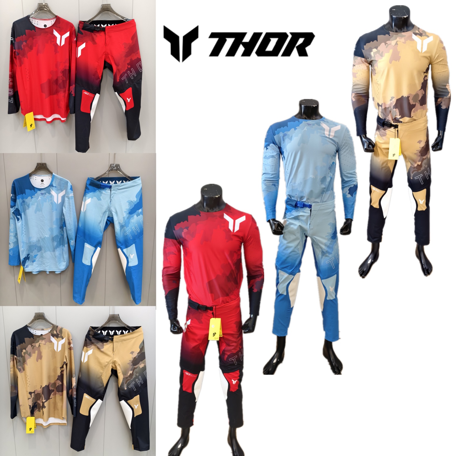ชุดอุปกรณ์มอเตอร์ครอส THOR ชุด - Motorcycle Gear On Sale บทวิจารณ์และราคา
