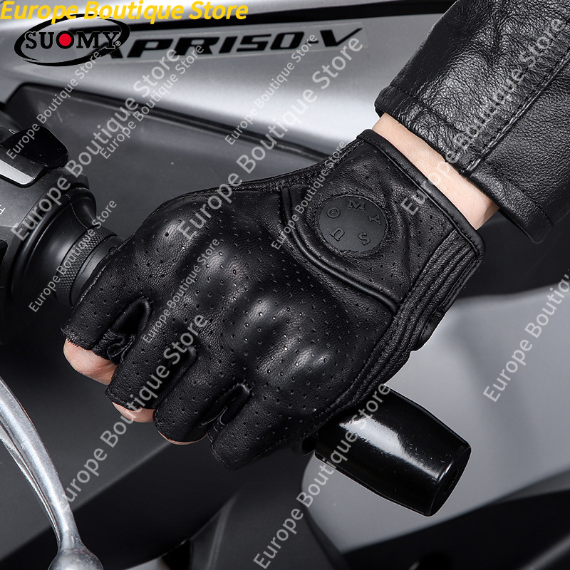 ถุงมือมอเตอร์ไซค์แบบครึ่งนิ้วห - Motorcycle Gear Gloves บทวิจารณ์และราคา