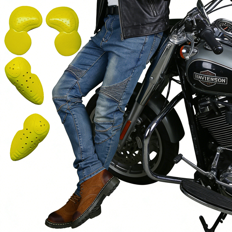 กางเกงยีนส์สำหรับขี่มอเตอร์ไซค - Motorcycle Gear Blue บทวิจารณ์และราคา